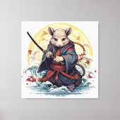 Samurai Rat  Canvas Afdruk (Voorkant)