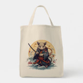 Samurai Rat Dames Schoudertassen Tote Bag (Achterkant)