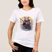 Samurai Rat Dames T-Shirts (Voorkant)