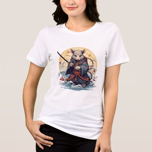 Samurai Rat Dames T-Shirts (Voorkant)