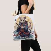 Samurai Rat Dames Tote Tassen (Dichtbij)