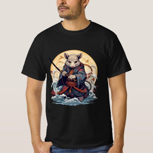 Samurai Rat Heren T-Shirts (Voorkant)