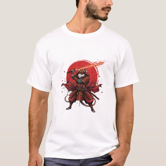 Samurai Rat Heren T-Shirts (Voorkant)