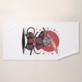 Samurai Rat krijger Badhanddoek (Badhanddoek)