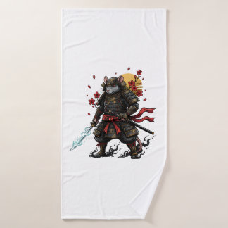 Samurai Rat krijger Badhanddoek