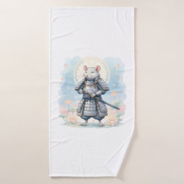 Samurai Rat krijger Badhanddoek