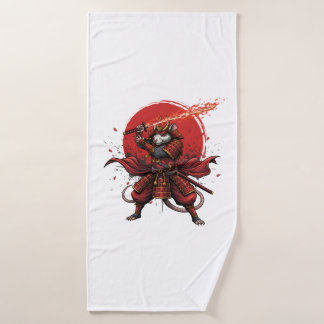 Samurai Rat krijger Badhanddoek