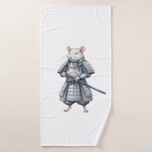 Samurai Rat krijger Badhanddoek (Badhanddoek)