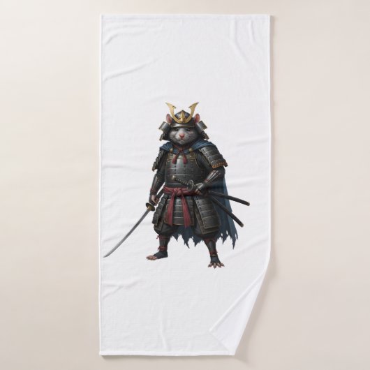 Samurai Rat krijger Badhanddoek (Badhanddoek)