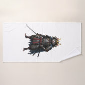 Samurai Rat krijger Badhanddoek (Badhanddoek)