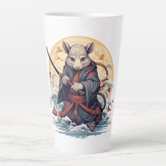 Samurai Rat  Latte Mok (Voorkant)