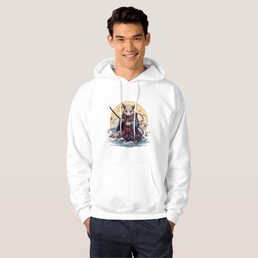 Samurai Rat Men's Hoodies & Sweatshirts (Voorkant volledig)