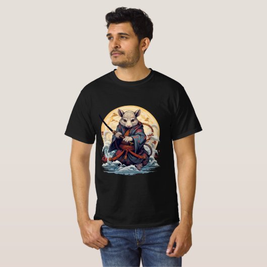 Samurai Rat Men's T-Shirts (Voorkant volledig)