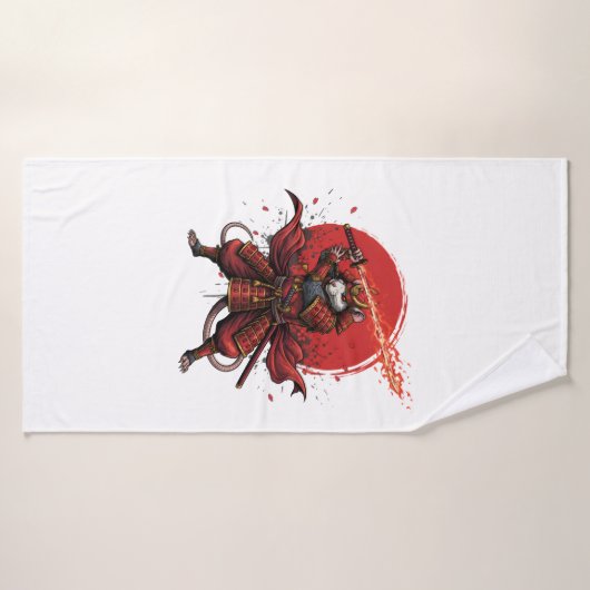  Samurai Rat warrior  Badhanddoek (Badhanddoek)