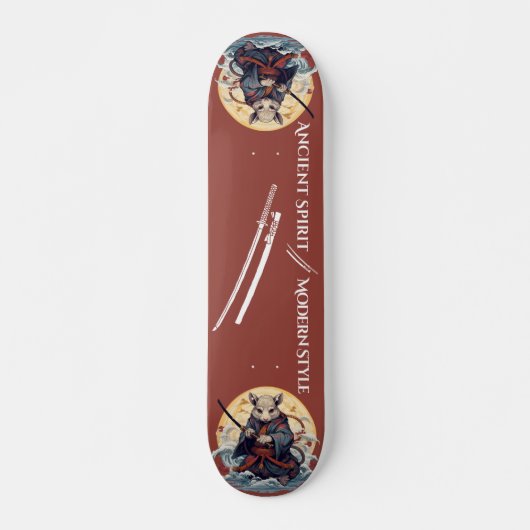Samurai rat warrior Skateboard (Voorkant)