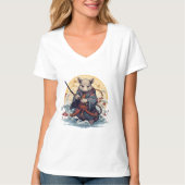 Samurai Rat Women's T-Shirts (Voorkant)