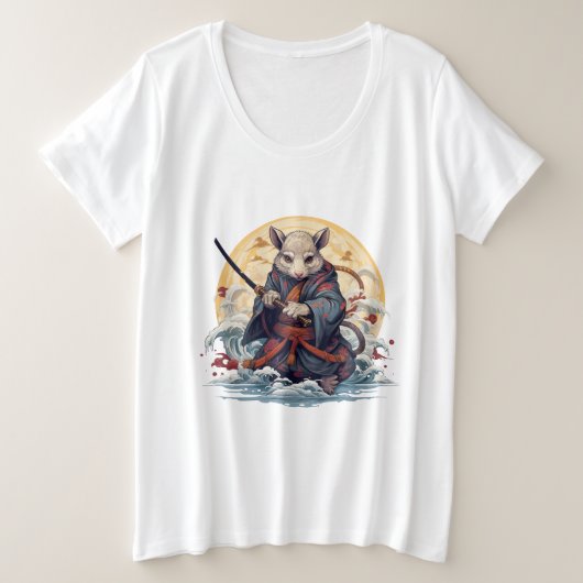 Samurai Rat Women's T-Shirts (Design voorkant)