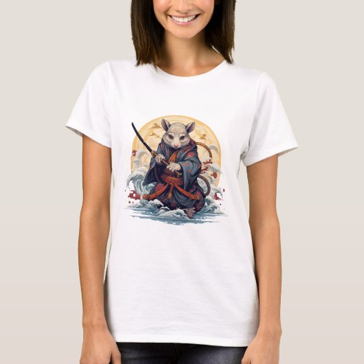 Samurai Rat Women's T-Shirts (Voorkant)
