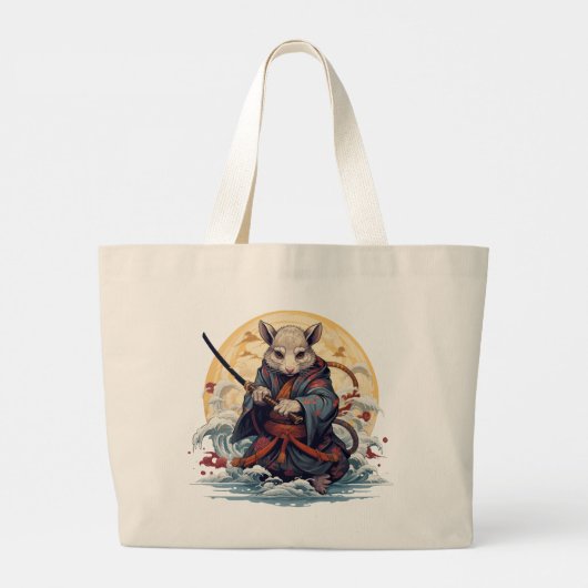 Samurai Rat Women's  Tote Bags Grote Tote Bag (Achterkant)