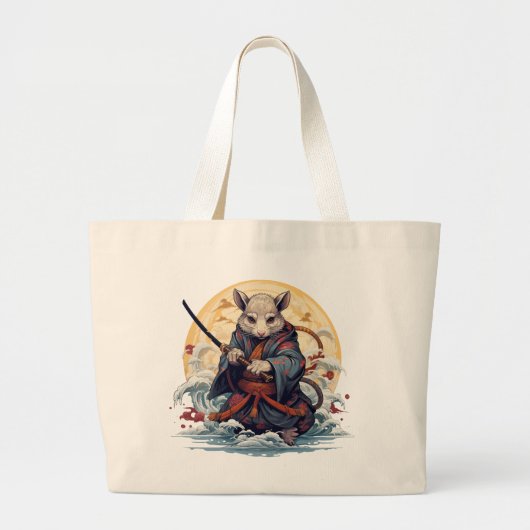 Samurai Rat Women's  Tote Bags Grote Tote Bag (Voorkant)