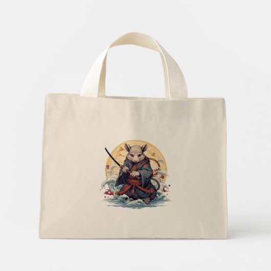 Samurai Rat Women's  Tote Bags Mini Tote Bag (Achterkant)