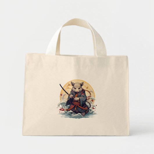Samurai Rat Women's  Tote Bags Mini Tote Bag (Voorkant)