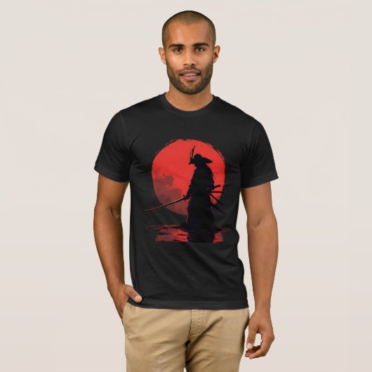 Samurai-reflexie T-shirt (Voorkant volledig)
