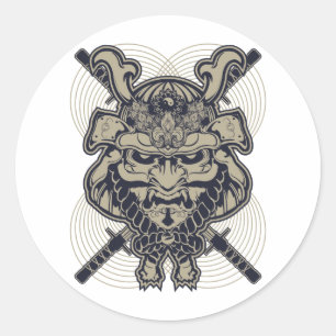 Samurai Rising Ronde Sticker