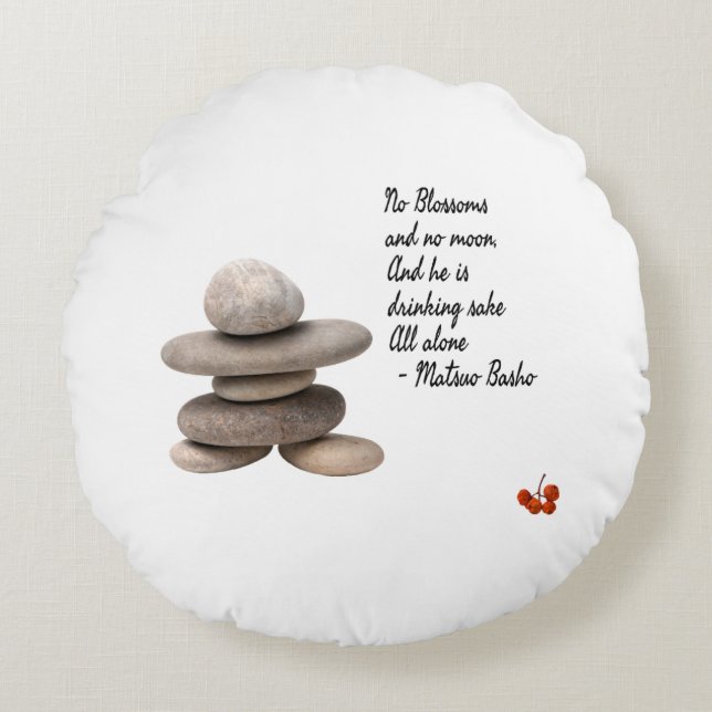 Samurai Rond Kussen (Voorkant)