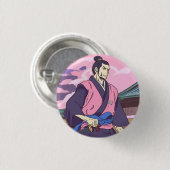 samurai ronde button 3,2 cm (Voorkant /achterkant)