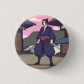 samurai ronde button 3,2 cm (Voorkant)