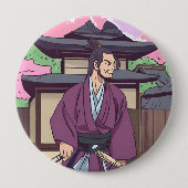 samurai ronde button 4,0 cm (Voorkant)