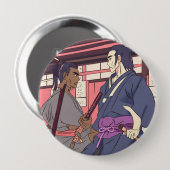 samurai ronde button 4,0 cm (Voorkant /achterkant)