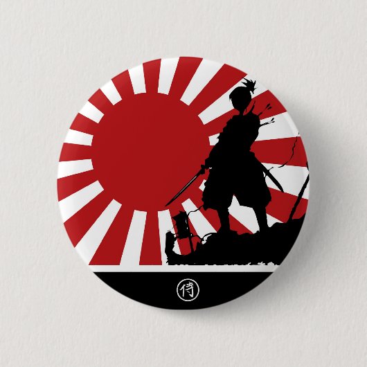 Samurai Ronde Button 5,7 Cm (Voorkant)
