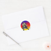  Samurai Ronde Sticker (Envelop)