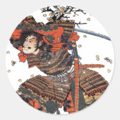 Samurai Ronde Sticker (Voorkant)
