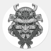 Samurai Ronde Sticker (Voorkant)