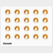 samurai ronde sticker (Vel)