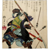 Samurai Ronin by Tsukioka Yoshitoshi 1869 Douchegordijn (Voorkant)