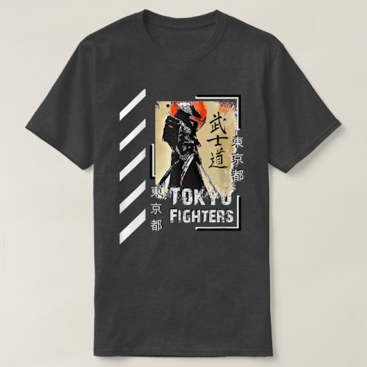 Samurai Ronin Streetkleding Japan Tokyo Style Clot T-shirt (Design voorkant)