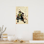 Samurai Ronin van Tsukioka Yoshitoshi (1869) Poster (Keuken)