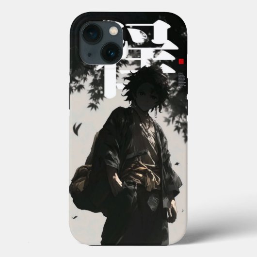 Samurai Ronin: Zwart & Wit Inkt Case (Achterkant)