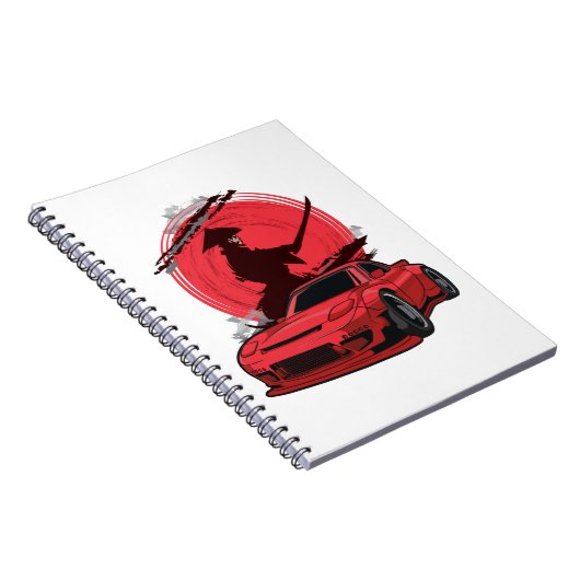 Samurai RX7 Japanse auto Notitieboek (Rechterzijde)