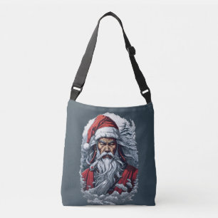 Samurai Santa Warrior Kerstkunstcadeau Crossbody Tas