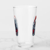 Samurai Santa Warrior Kerstkunstcadeau Glas (Rechts)