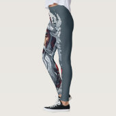 Samurai Santa Warrior Kerstkunstcadeau Leggings (Links)