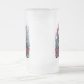 Samurai Santa Warrior Kerstkunstcadeau Matglas Bierpul (Center)