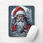 Samurai Santa Warrior Kerstkunstcadeau Muismat (Met muis)