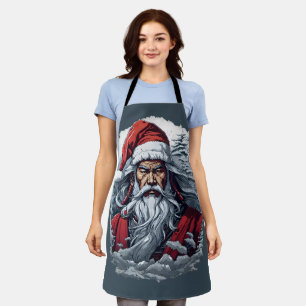 Samurai Santa Warrior Kerstkunstcadeau Schort