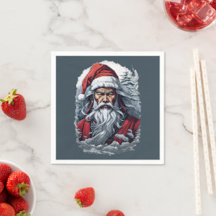 Samurai Santa Warrior Kerstkunstcadeau Servet